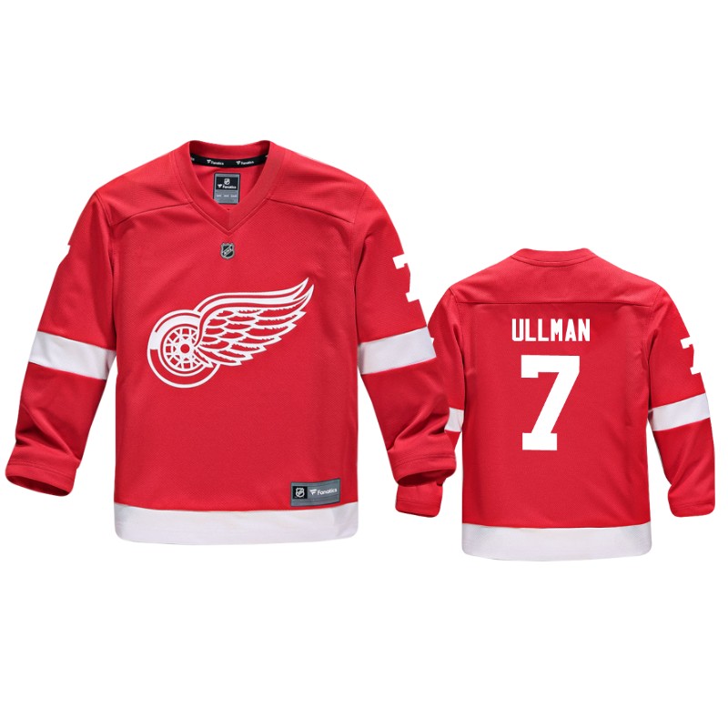 Red Wings Norm Ullman Red Replica Player Home Jersey