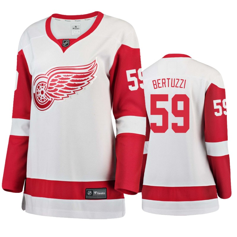 Red Wings Tyler Bertuzzi White Breakaway Fanatics Branded Jersey