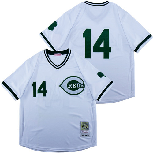 Reds 14 White St. Patrick's Day Jersey