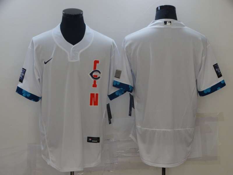 Reds Blank White Nike 2021 MLB All-Star Flexbase Jersey