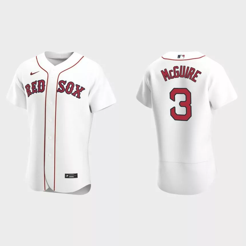 Reese McGuire Boston Red Sox Authentic Home Jersey – White