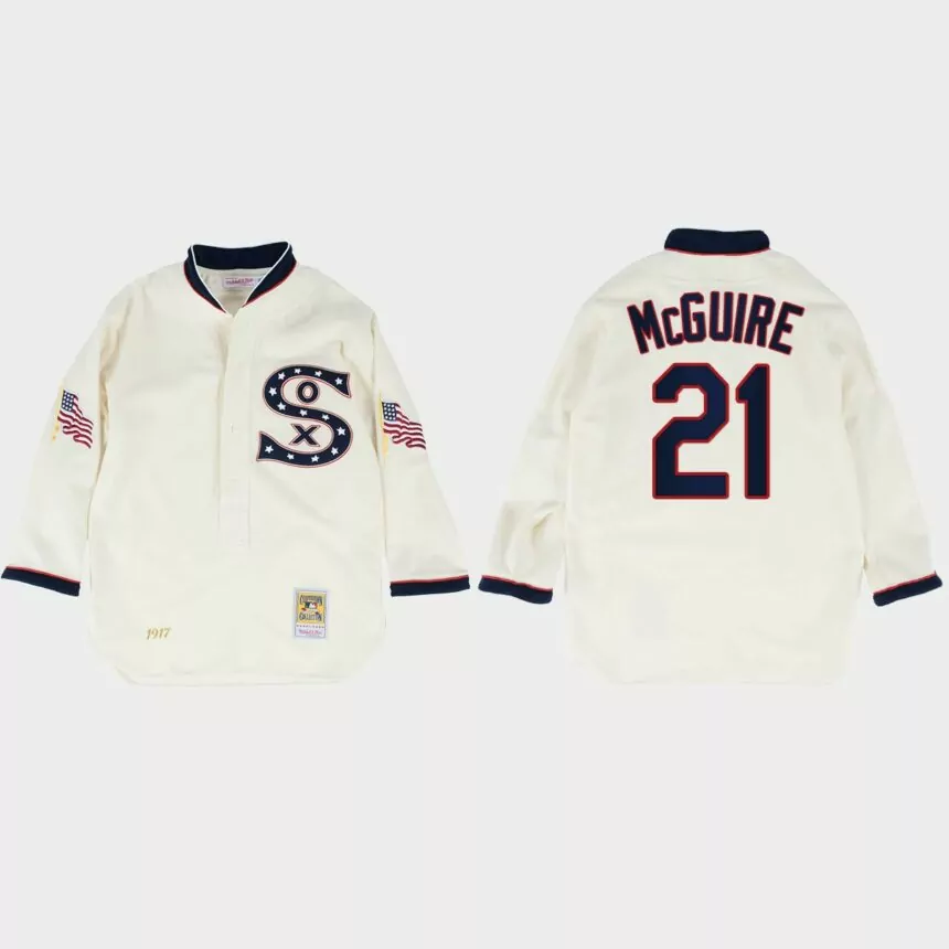 Reese McGuire Chicago White Sox 1917 Authentic Jersey – White