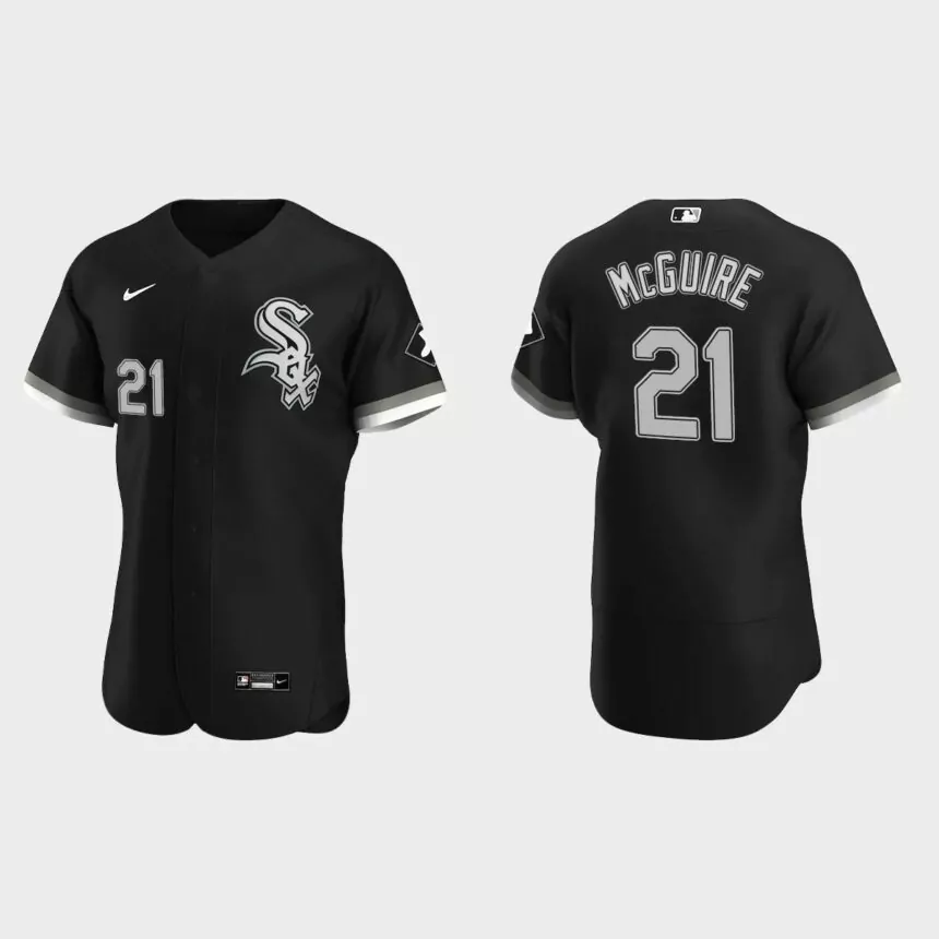 Reese McGuire Chicago White Sox Authentic Alternate Jersey – Black