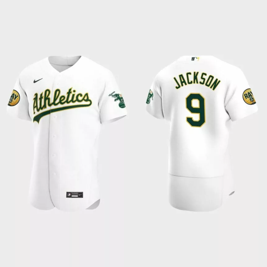 Reggie Jackson Oakland Athletics 2022 Ray Fosse Patch Authentic Jersey – White