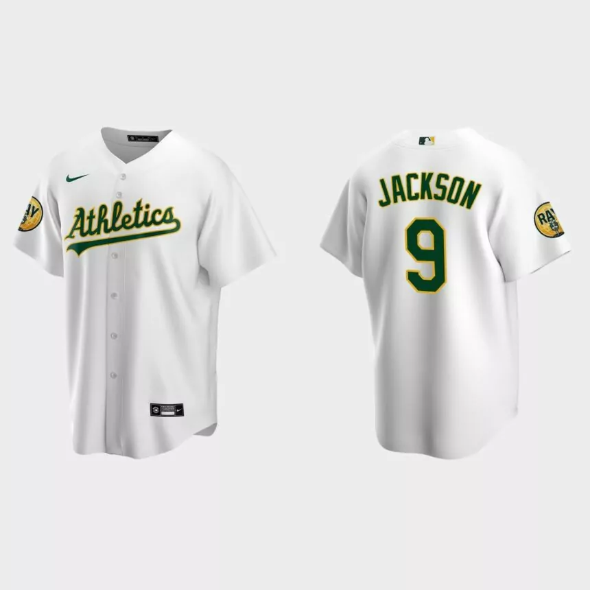 Reggie Jackson Oakland Athletics 2022 Ray Fosse Patch Replica Jersey – White