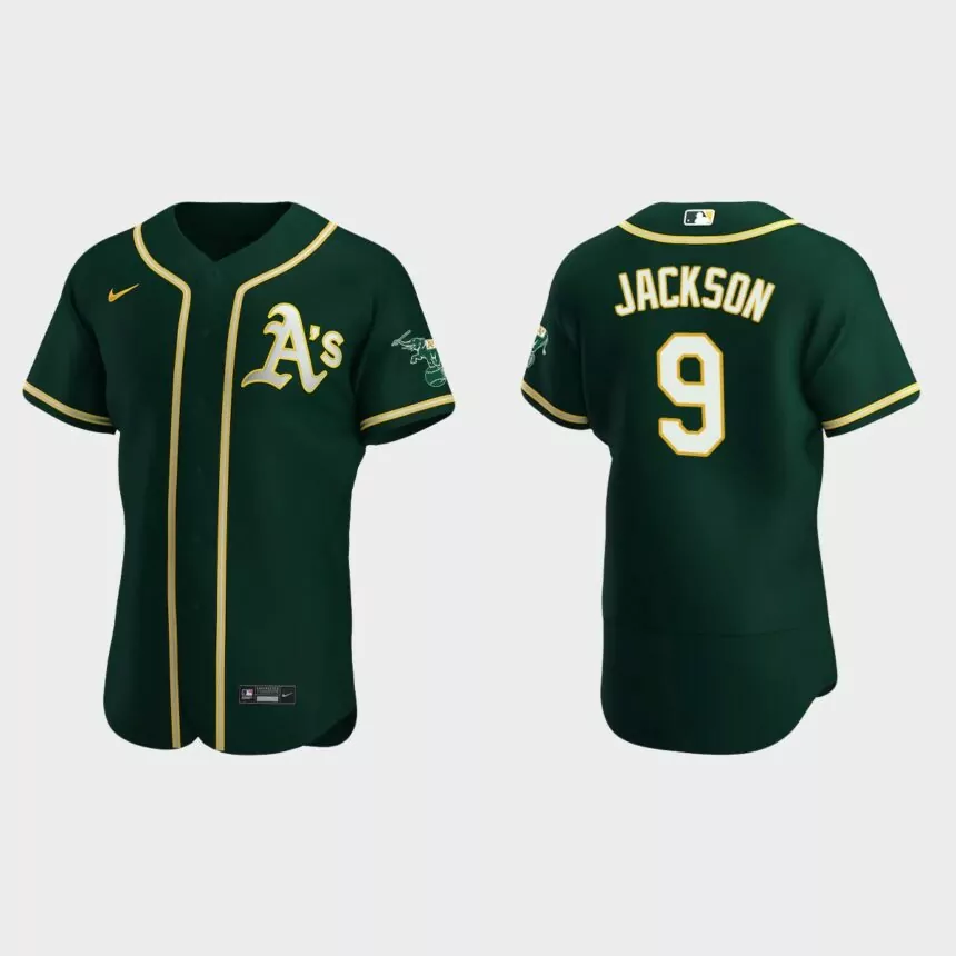 Reggie Jackson Oakland Athletics Authentic Alternate Jersey – Green