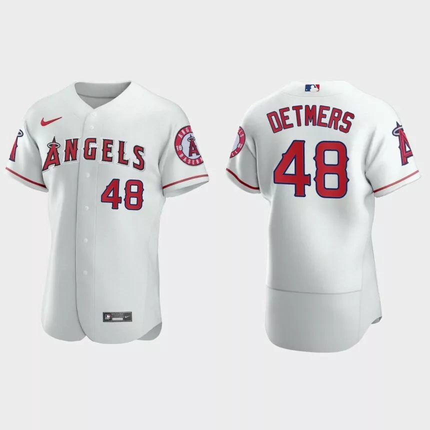 Reid Detmers Los Angeles Angels Authentic Home Jersey – White