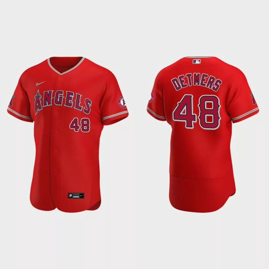 Reid Detmers Los Angeles Angels Authentic Jersey – Red