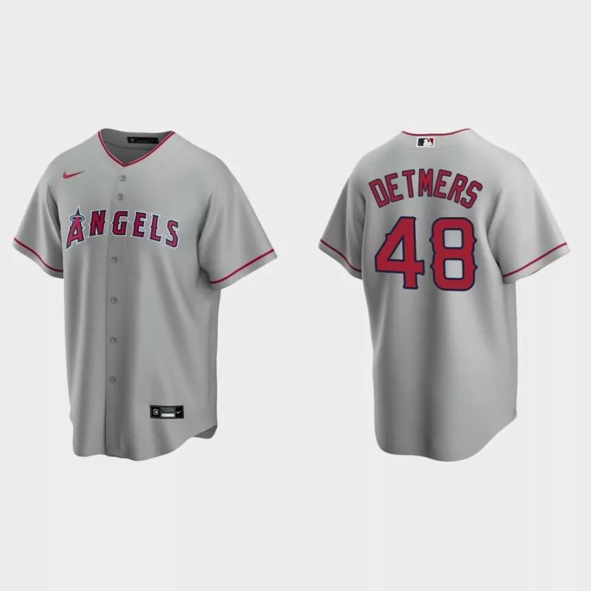 Reid Detmers Los Angeles Angels Replica Road Jersey – Gray