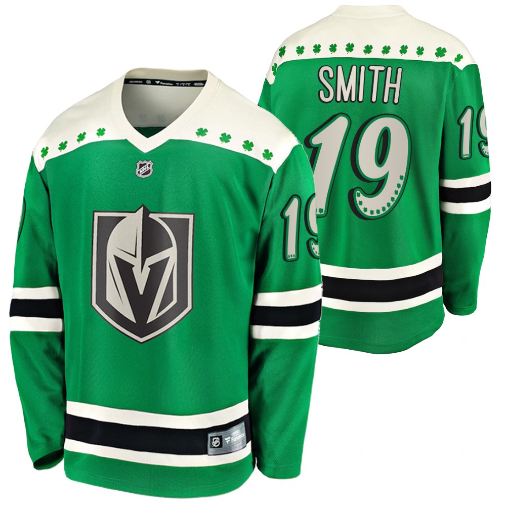 Reilly Smith Golden Knights 2021 St Patricks Day Green #19 Jersey