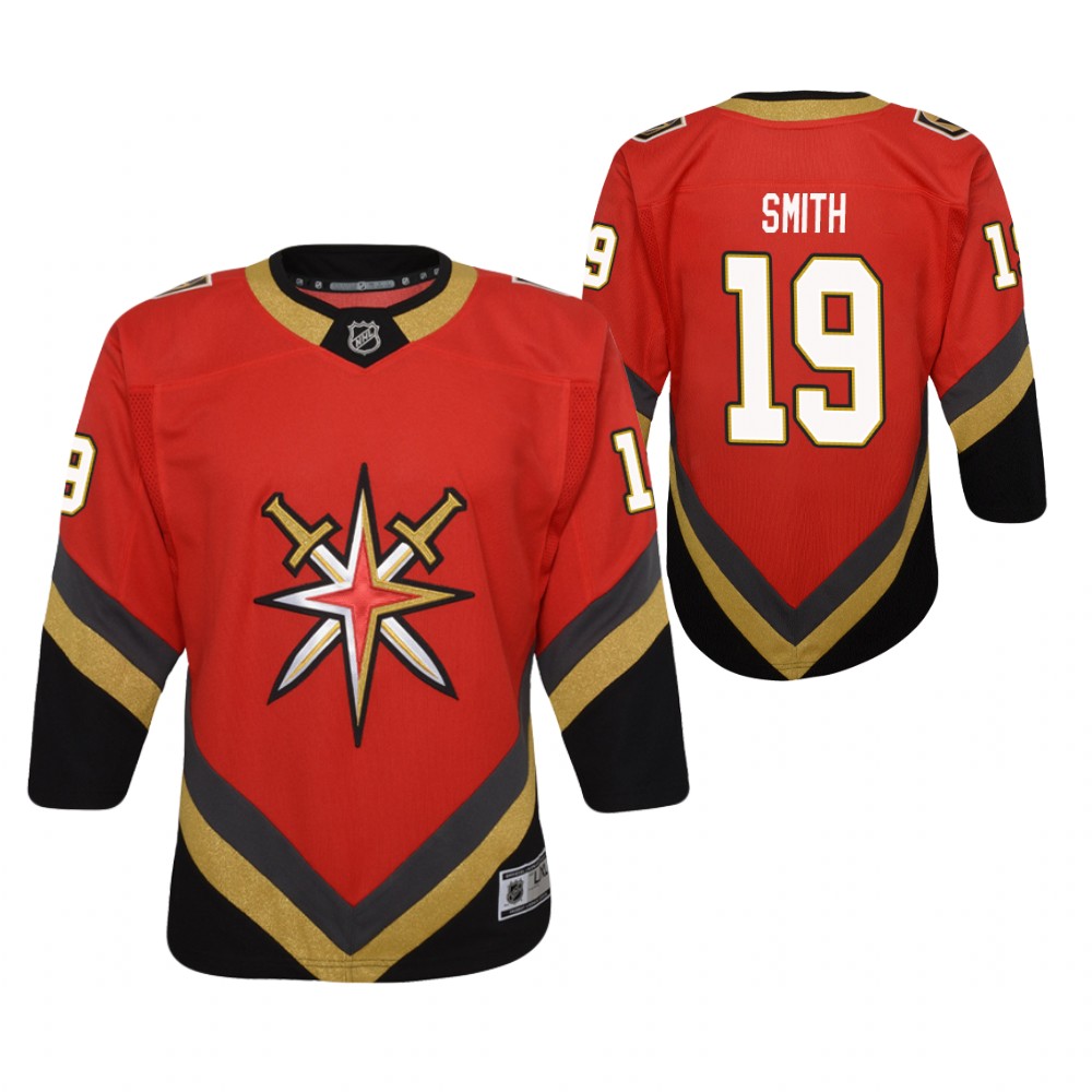 Reilly Smith Vegas Golden Knights 2021 Reverse Retro Red Youth Jersey Replica