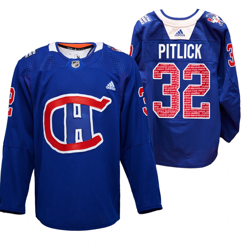 Rem Pitlick Canadiens RadioTeleDON Jersey Royal Special Edition