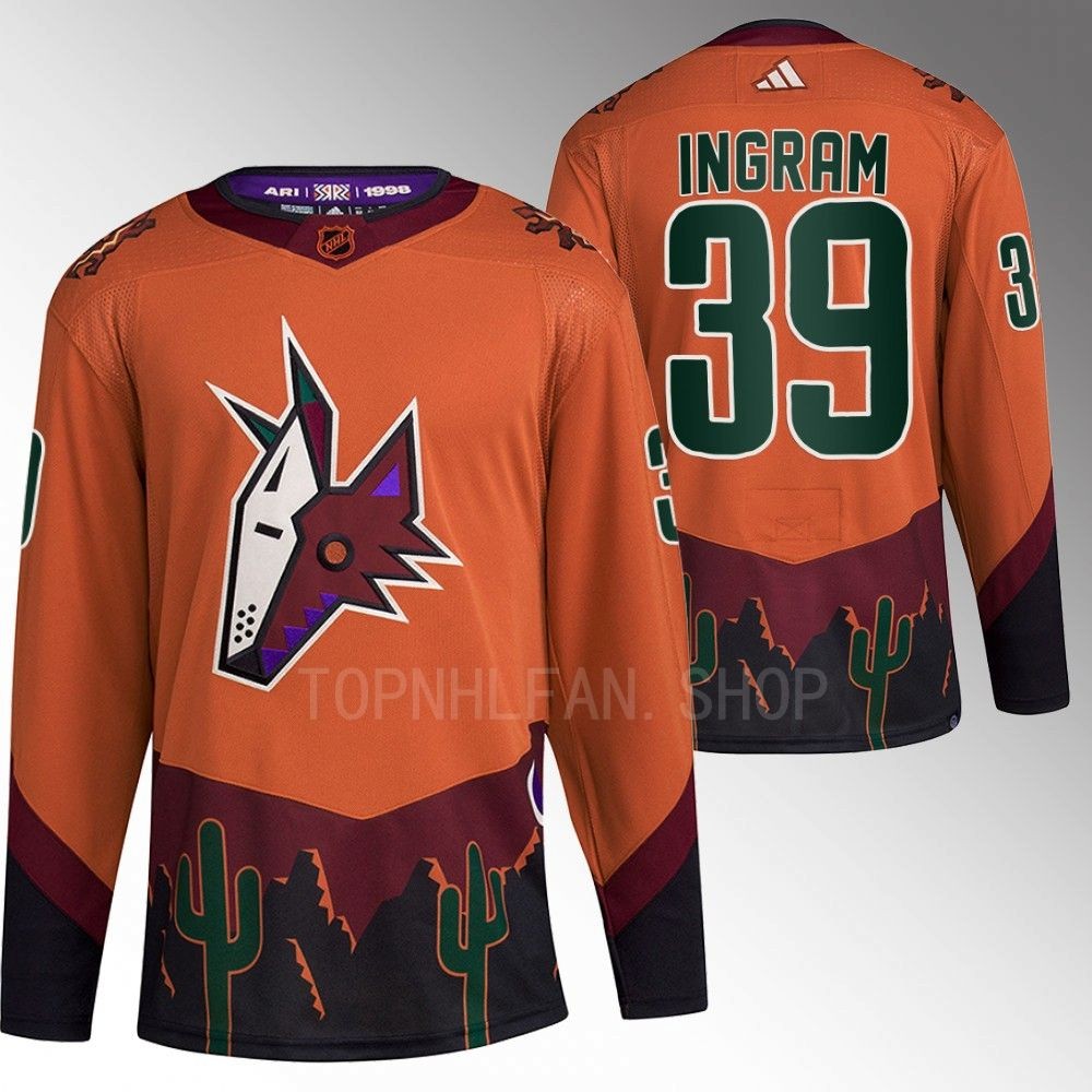 Reverse Retro 2.0 Arizona Coyotes Connor Ingram 2022 Orange Authentic Primegreen Jersey men's