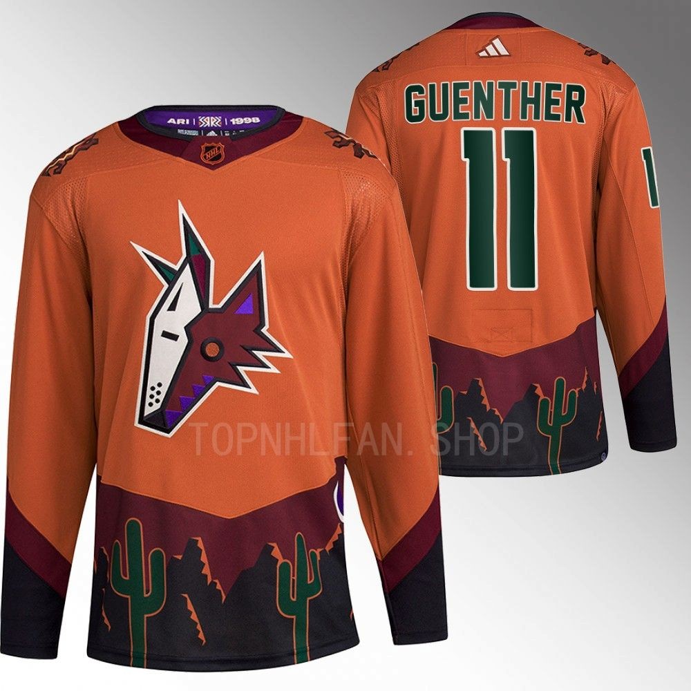 Reverse Retro 2.0 Arizona Coyotes Dylan Guenther 2022 Orange Authentic Primegreen Jersey men's