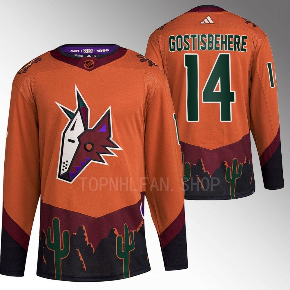 Reverse Retro 2.0 Arizona Coyotes Shayne Gostisbehere 2022 Orange Authentic Primegreen Jersey men's