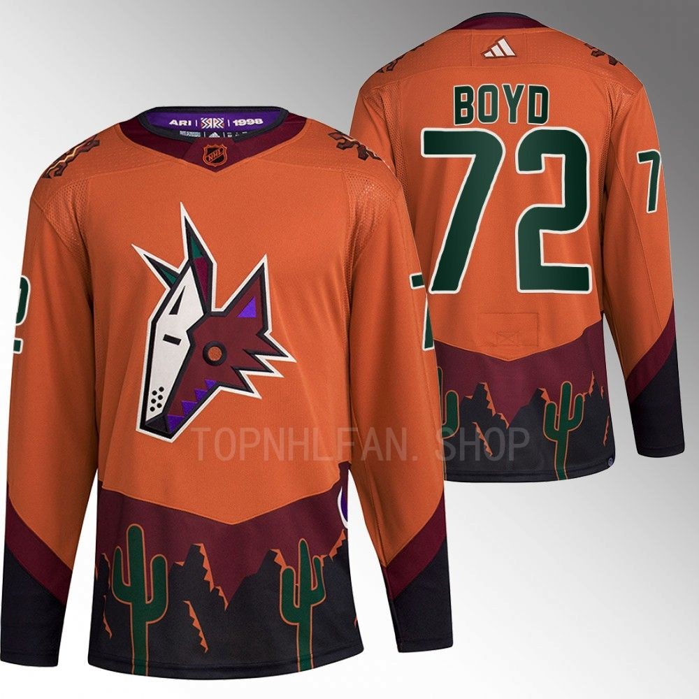 Reverse Retro 2.0 Arizona Coyotes Travis Boyd 2022 Orange Authentic Primegreen Jersey men's
