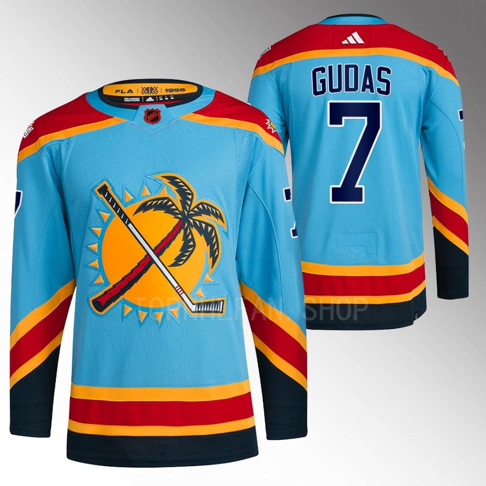 Reverse Retro 2.0 Florida Panthers Radko Gudas 2022 Blue Authentic Primegreen Jersey men's