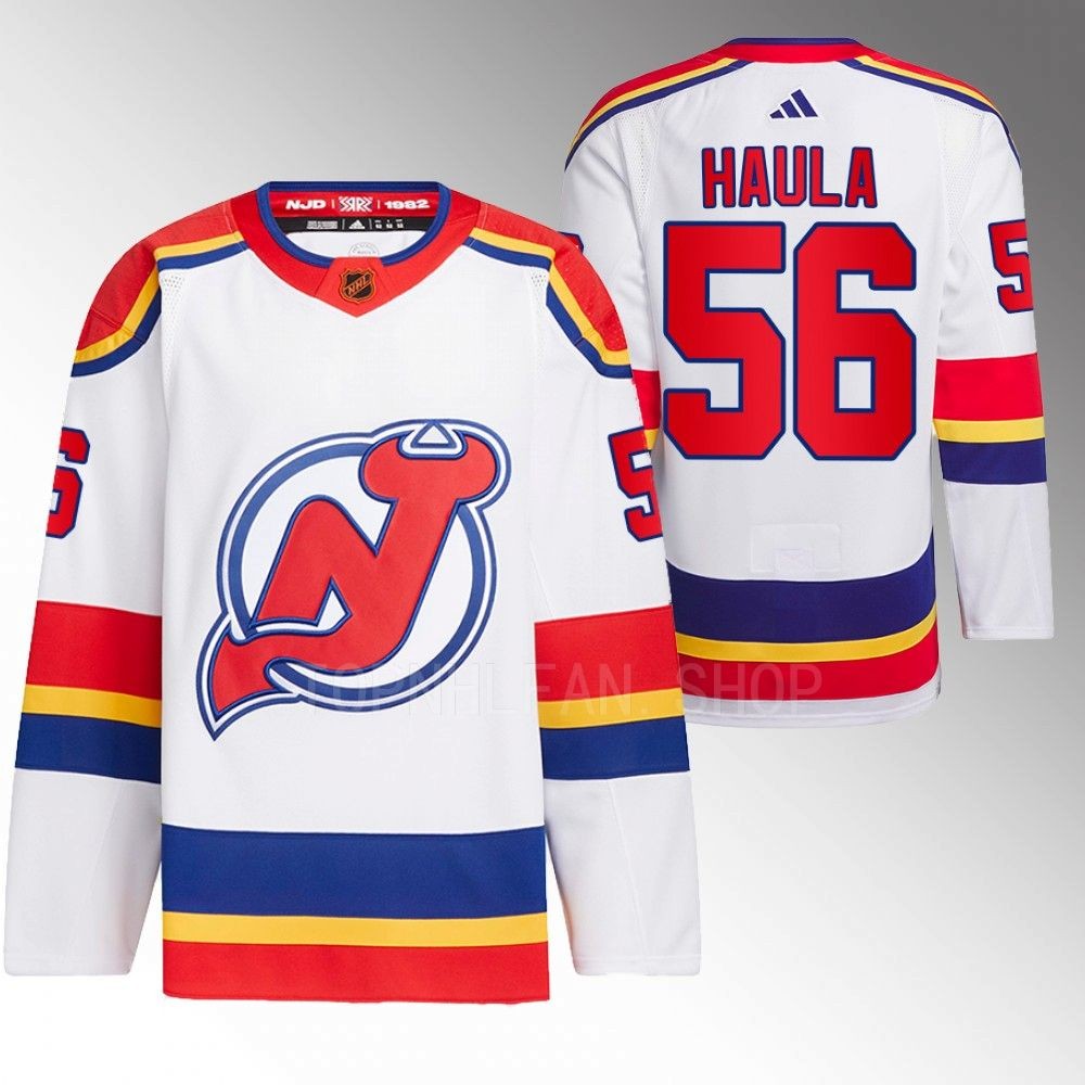 Reverse Retro 2.0 New Jersey Devils Erik Haula 2022 White Authentic Primegreen Jersey men's