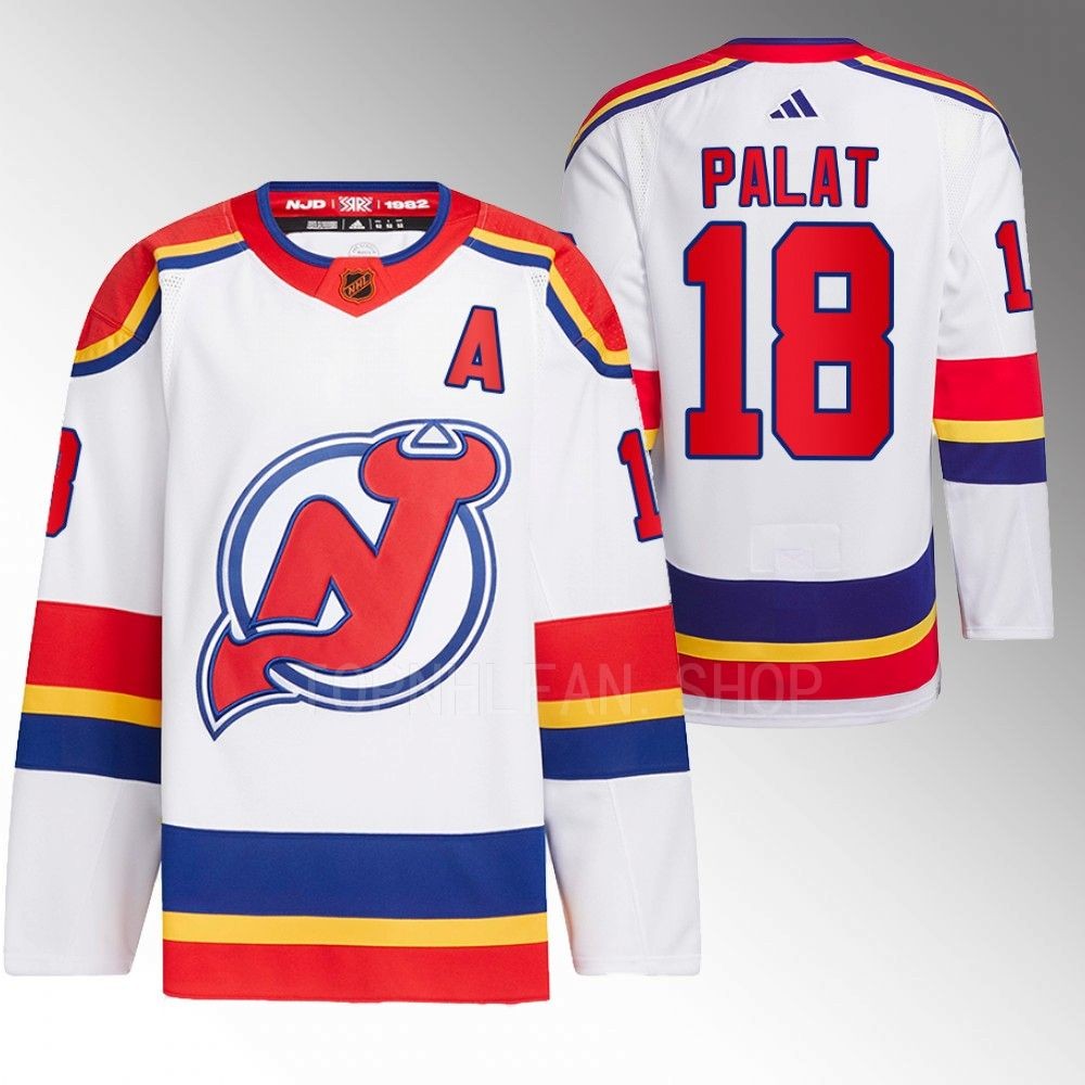 Reverse Retro 2.0 New Jersey Devils Ondrej Palat 2022 White Authentic Primegreen Jersey men's