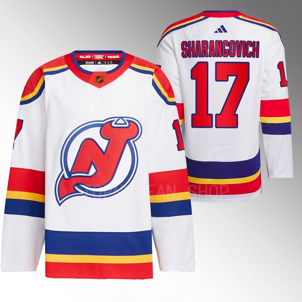 Reverse Retro 2.0 New Jersey Devils Yegor Sharangovich 2022 White Authentic Primegreen Jersey men's