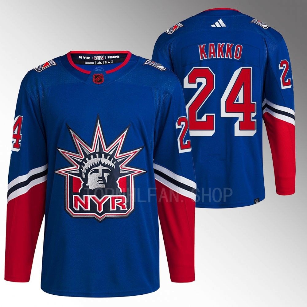 Reverse Retro 2.0 New York Rangers Kaapo Kakko 2022 Blue Authentic Primegreen Jersey men's