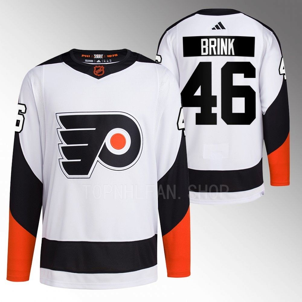 Reverse Retro 2.0 Philadelphia Flyers Bobby Brink 2022 White Authentic Primegreen Jersey men's