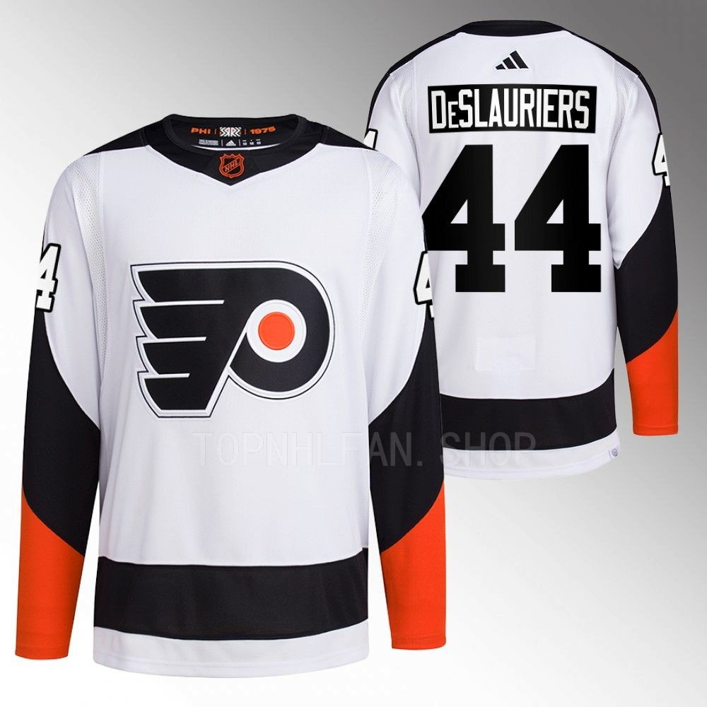 Reverse Retro 2.0 Philadelphia Flyers Nicolas Deslauriers 2022 White Authentic Primegreen Jersey men's
