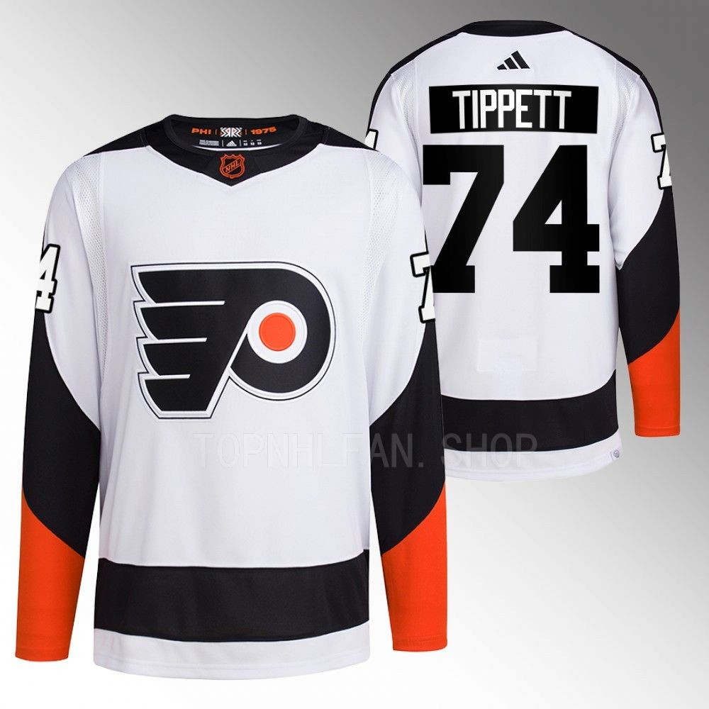 Reverse Retro 2.0 Philadelphia Flyers Owen Tippett 2022 White Authentic Primegreen Jersey men's