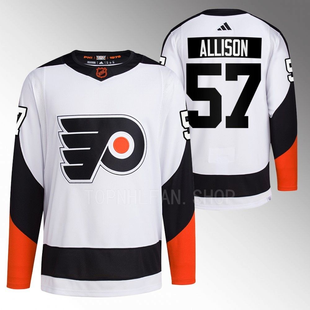 Reverse Retro 2.0 Philadelphia Flyers Wade Allison 2022 White Authentic Primegreen Jersey men's