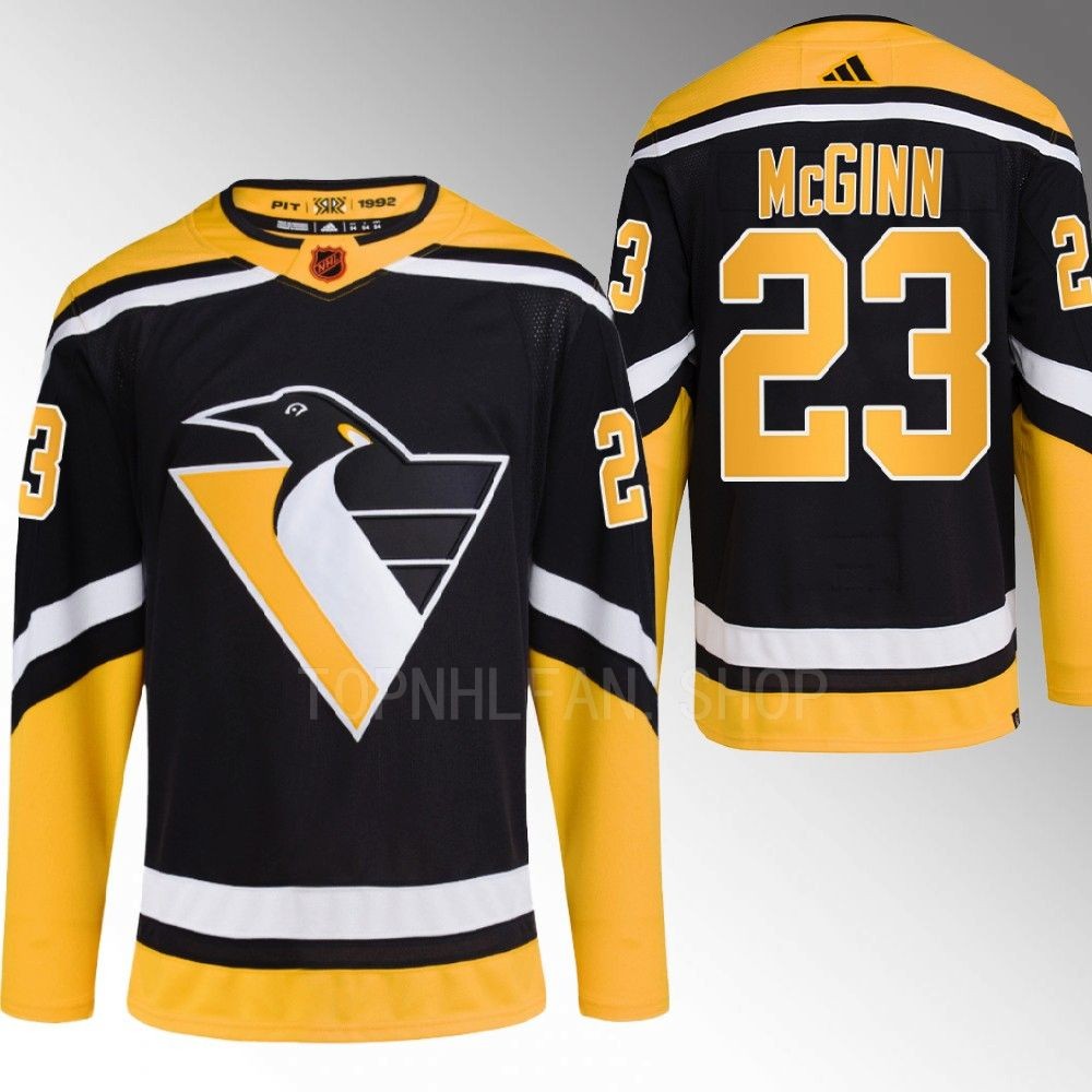 Reverse Retro 2.0 Pittsburgh Penguins Brock McGinn 2022 Black Authentic Primegreen Jersey men's