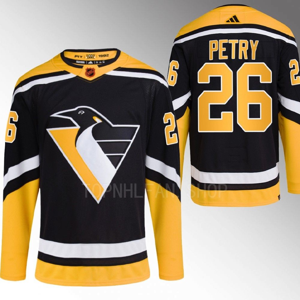 Reverse Retro 2.0 Pittsburgh Penguins Jeff Petry 2022 Black Authentic Primegreen Jersey men's