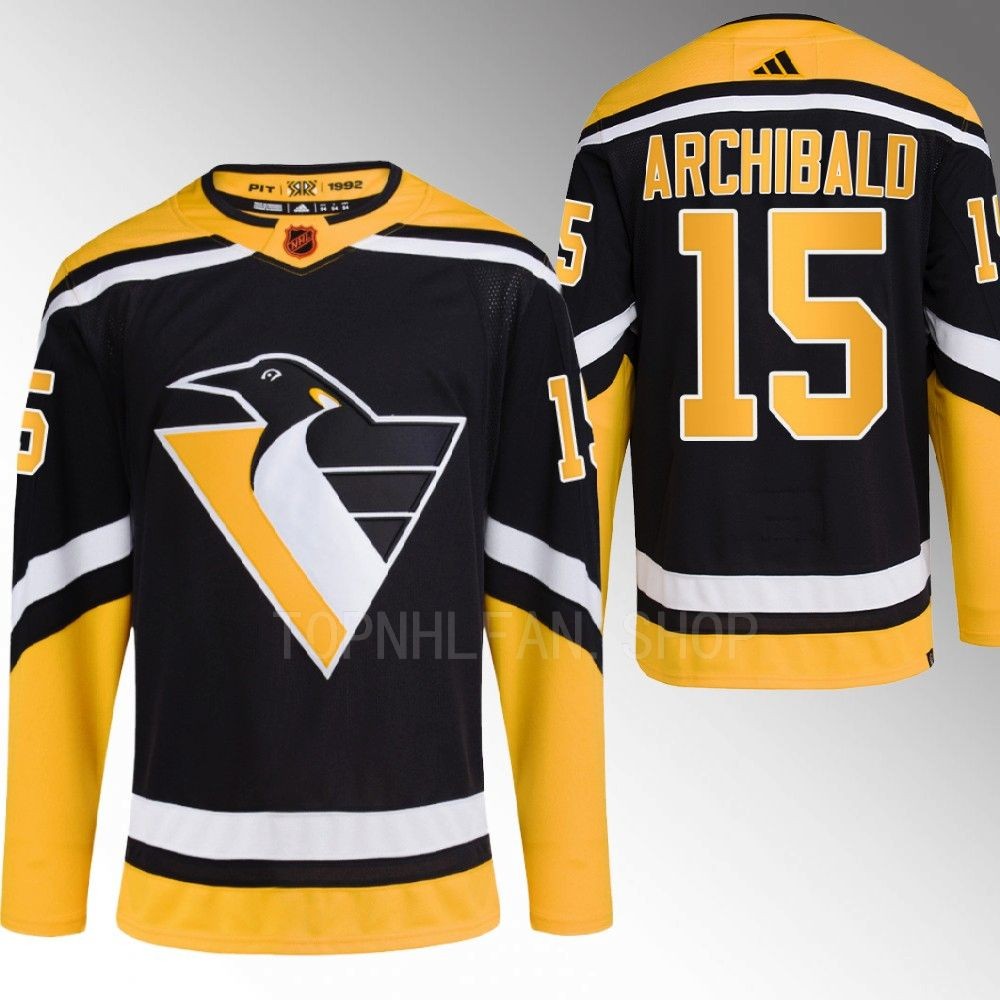 Reverse Retro 2.0 Pittsburgh Penguins Josh Archibald 2022 Black Authentic Primegreen Jersey men's