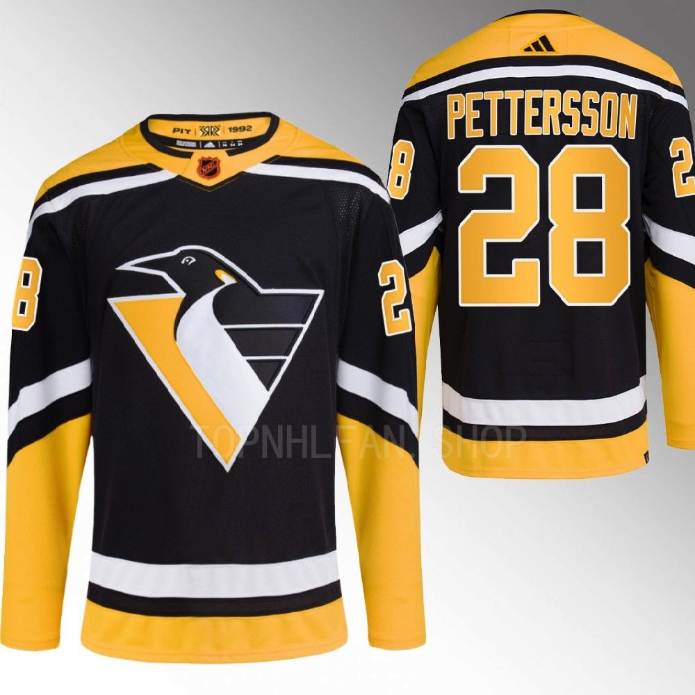Reverse Retro 2.0 Pittsburgh Penguins Marcus Pettersson 2022 Black Authentic Primegreen Jersey men's