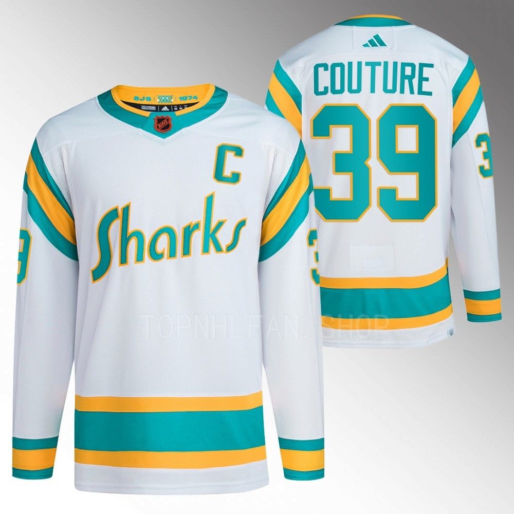 Reverse Retro 2.0 San Jose Sharks Logan Couture 2022 White Authentic Primegreen Jersey men's