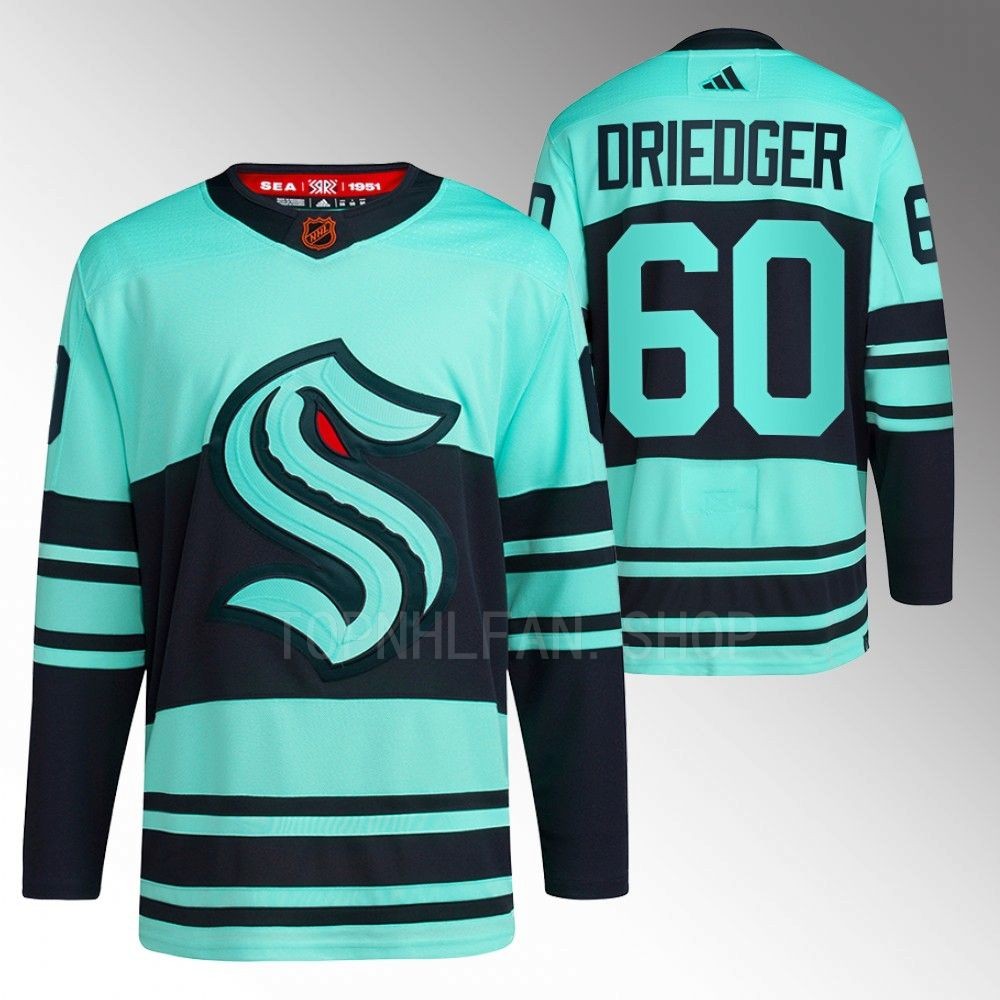 Reverse Retro 2.0 Seattle Kraken Chris Driedger 2022 Ice Blue Authentic Primegreen Jersey men's