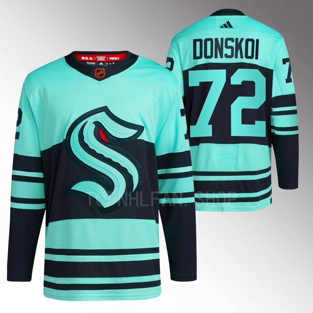 Reverse Retro 2.0 Seattle Kraken Joonas Donskoi 2022 Ice Blue Authentic Primegreen Jersey men's
