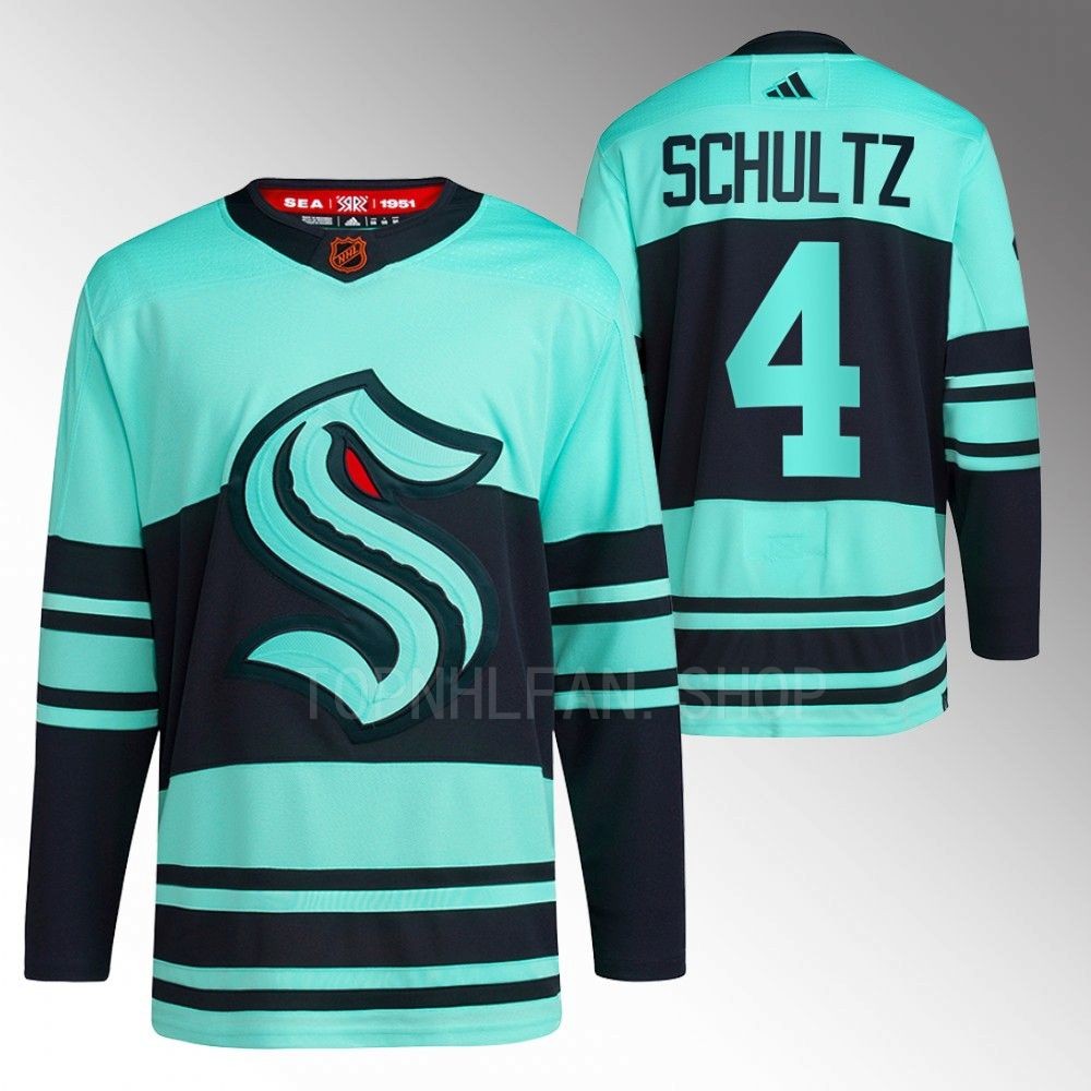 Reverse Retro 2.0 Seattle Kraken Justin Schultz 2022 Ice Blue Authentic Primegreen Jersey men's