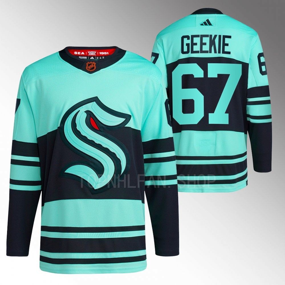 Reverse Retro 2.0 Seattle Kraken Morgan Geekie 2022 Ice Blue Authentic Primegreen Jersey men's