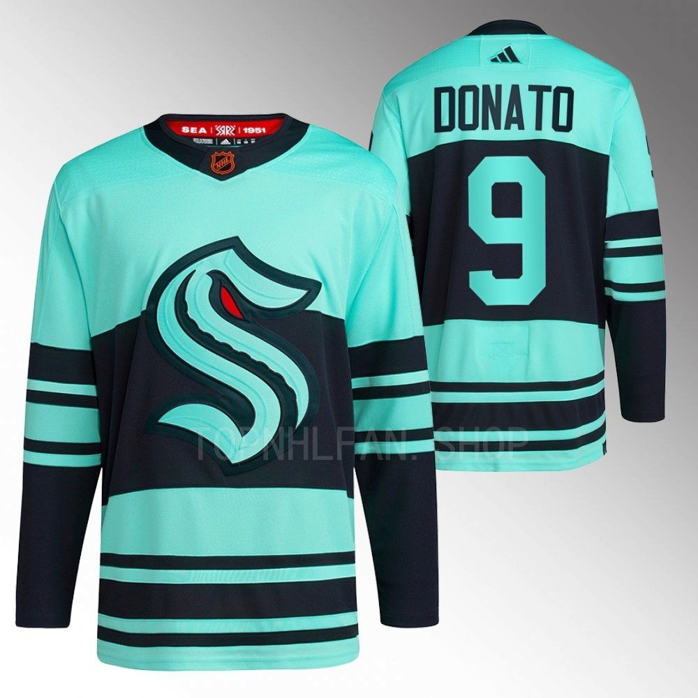 Reverse Retro 2.0 Seattle Kraken Ryan Donato 2022 Ice Blue Authentic Primegreen Jersey men's