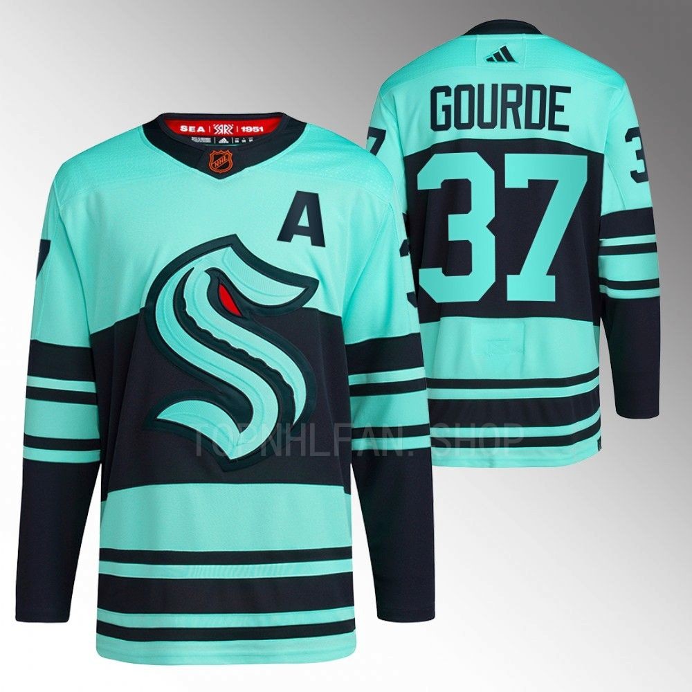 Reverse Retro 2.0 Seattle Kraken Yanni Gourde 2022 Ice Blue Authentic Primegreen Jersey men's