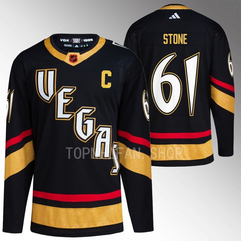 Reverse Retro 2.0 Vegas Golden Knights Mark Stone 2022 Black Primegreen Authentic Jersey men's