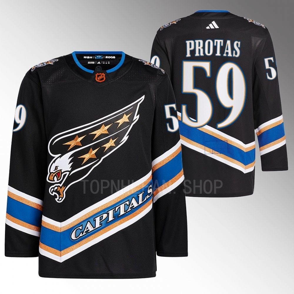 Reverse Retro 2.0 Washington Capitals Aliaksei Protas 2022 Black Authentic Primegreen Jersey men's