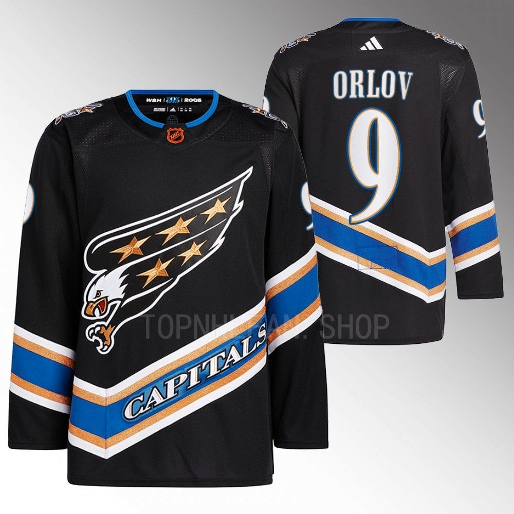 Reverse Retro 2.0 Washington Capitals Dmitry Orlov 2022 Black Authentic Primegreen Jersey men's