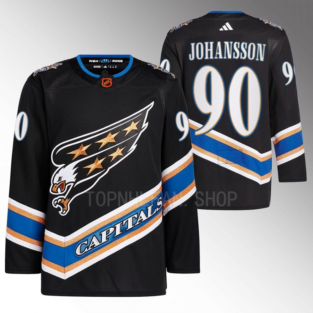 Reverse Retro 2.0 Washington Capitals Marcus Johansson 2022 Black Authentic Primegreen Jersey men's
