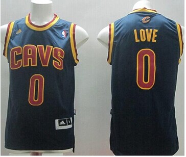 Revolution 30 Cavaliers #0 Kevin Love Navy Blue Stitched NBA Jersey
