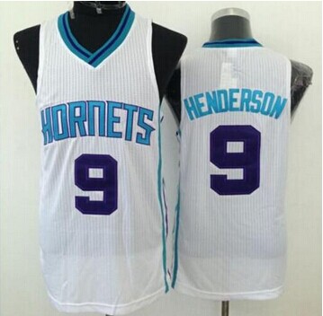 Revolution 30  Hornets #9 Gerald Henderson White Stitched NBA Jersey