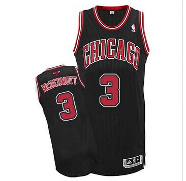 Revolution 30 Chicago Bulls #3 Doug McDermott Black NBA Jersey