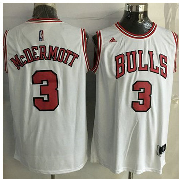 Revolution 30 Chicago Bulls #3 Doug McDermott White Stitched NBA Jersey