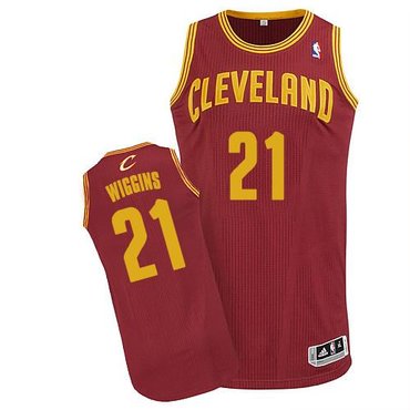 Revolution 30 Cleveland Cavaliers #21 Andrew Wiggins Red Road Stitched NBA Jersey
