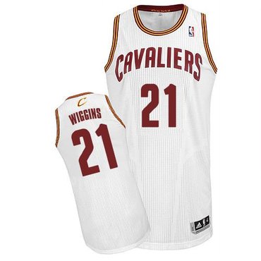 Revolution 30 Cleveland Cavaliers #21 Andrew Wiggins White Home Stitched NBA Jersey